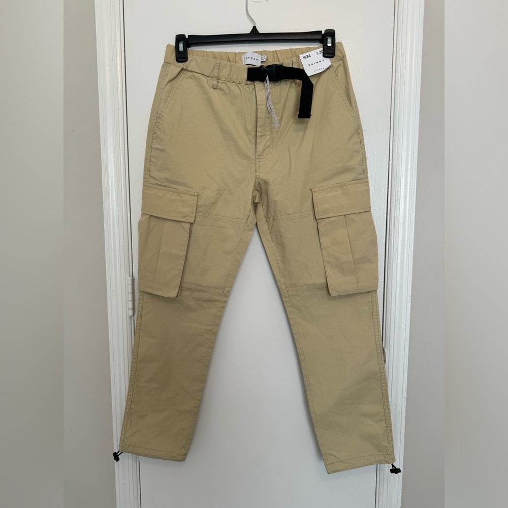 TopMan Men Cargo Pants Skinny Size W34, L30